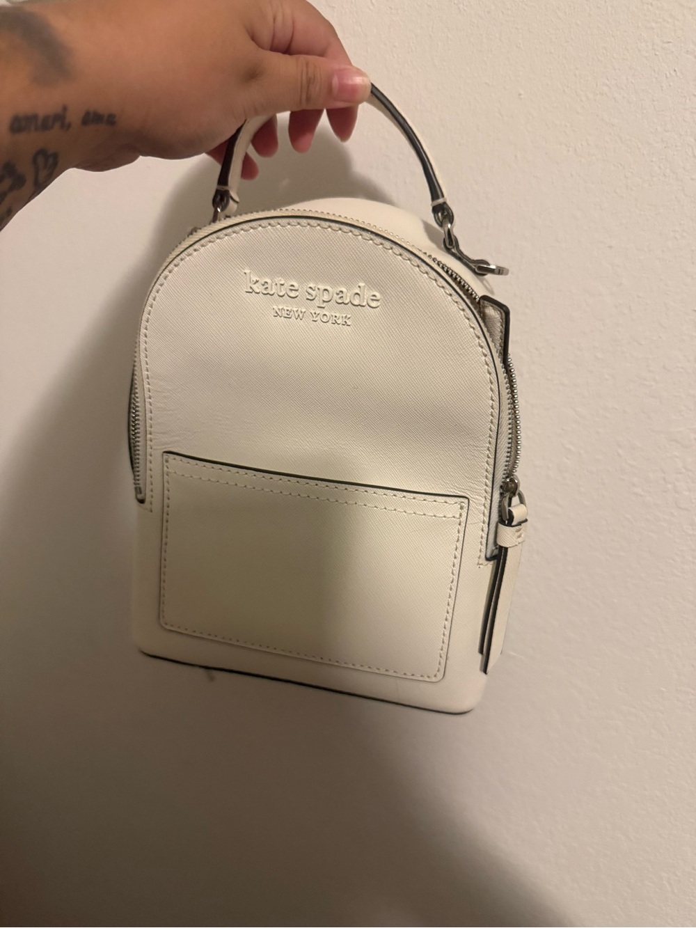 kate spade Cream Mini Dome Backpack Top-Handle